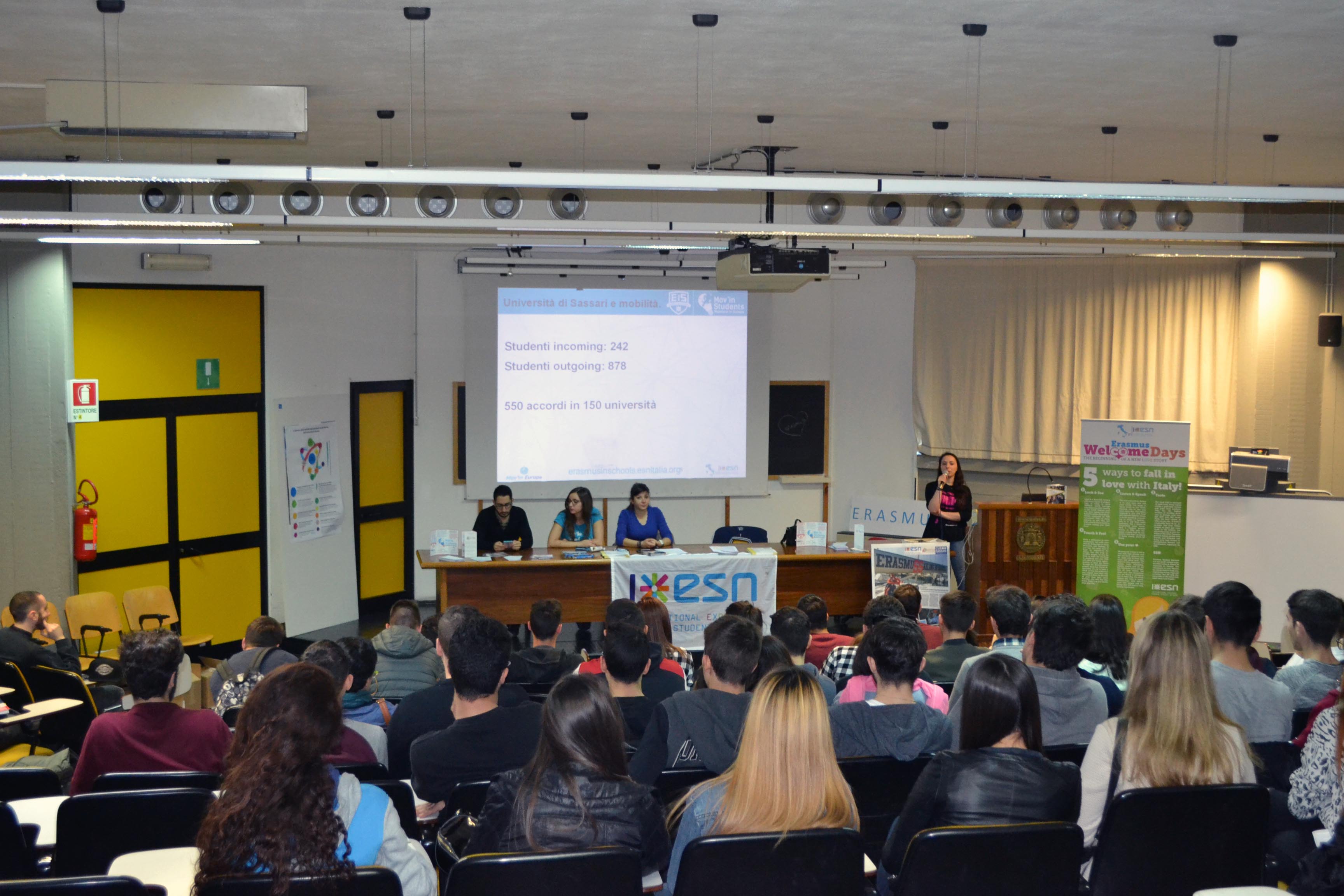 ESN Sassari alle Giornate dell'Orientamento 2016