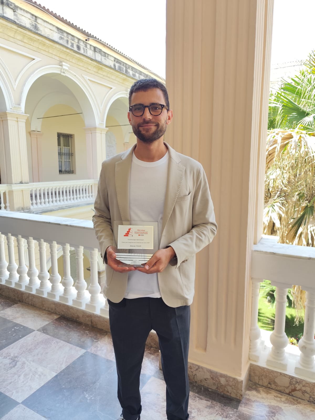 Dott. Simone Nobili, vincitore del premio per la migliore tesi