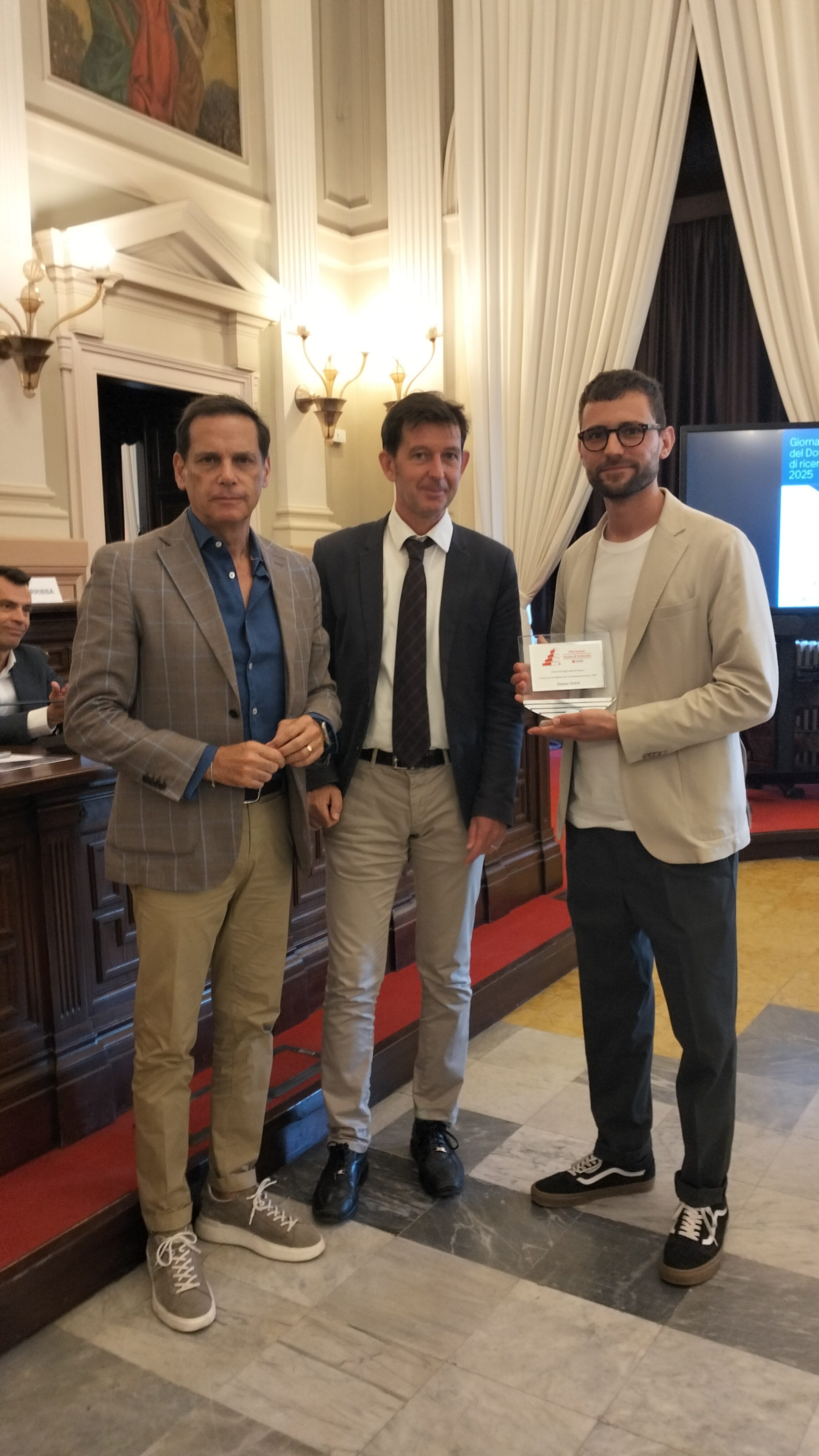 Dott. Simone Nobili, vincitore del premio per la migliore tesi