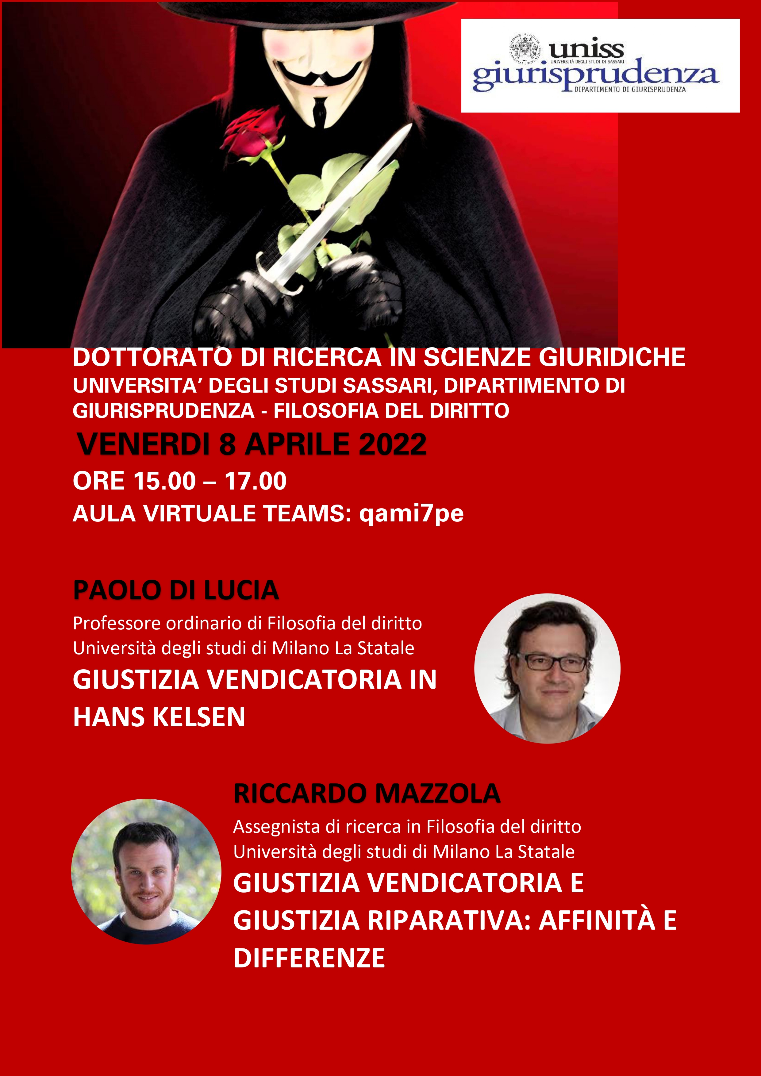 Giustizia Vendicatoria in Hans Kelsen, Paolo Di Lucia - Giustizia Vendicatoria e Giustizia Riparativa: affinità e differenze, Riccardo Mazzola_8 aprile 2022