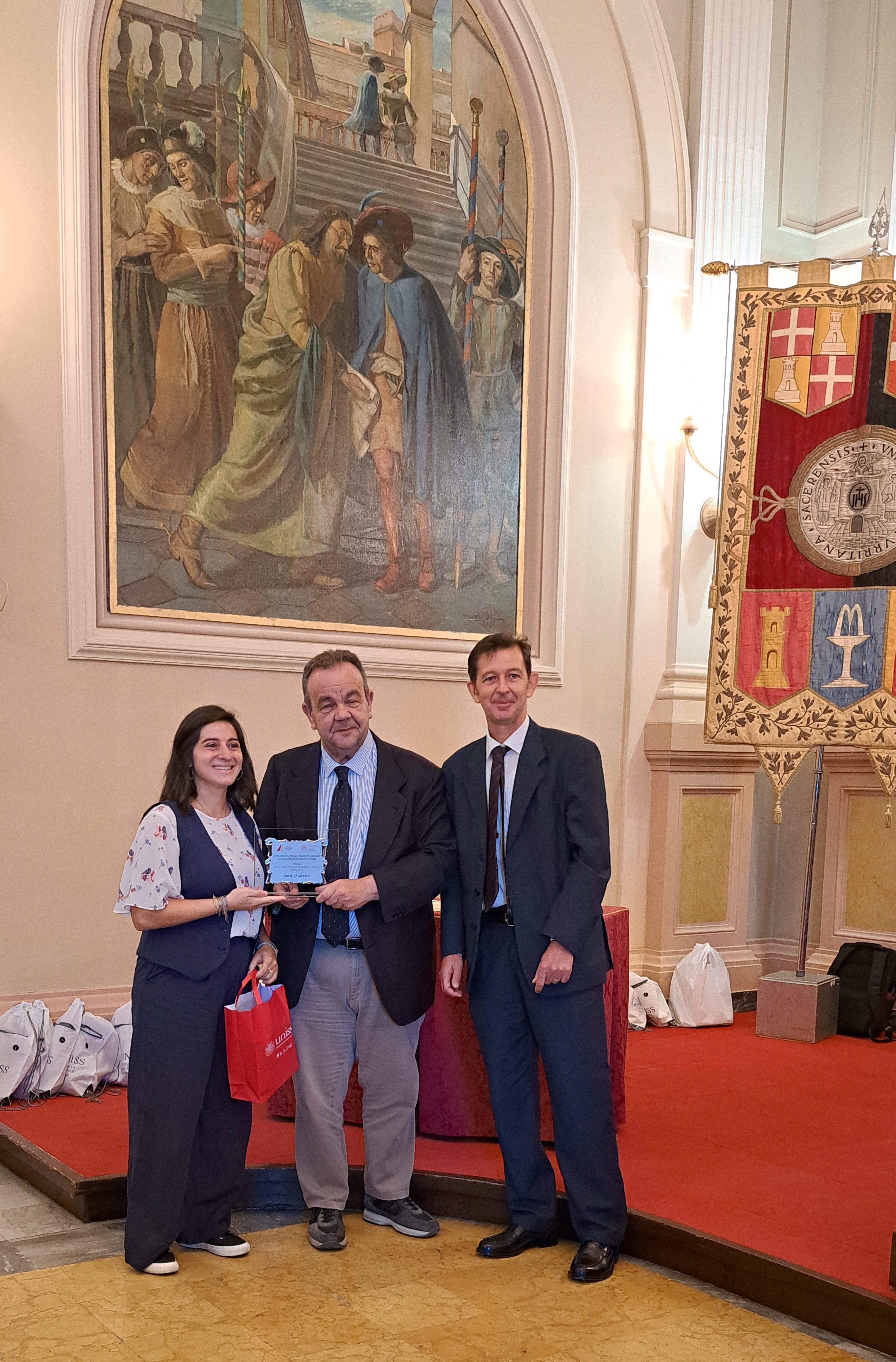 La Dott.ssa Sara Federico riceve il premio per la migliore tesi di dottorato