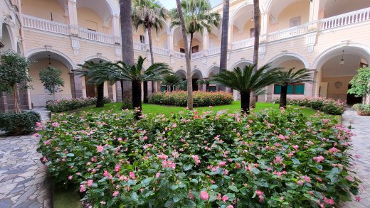 Il cortile interno dellìUniversità di Sassari