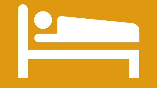 Letto stilizzato con persona sopra