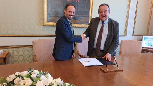 Gianluigi D'Urso (ADM Sardegna) e Gavino Mariotti (Uniss)