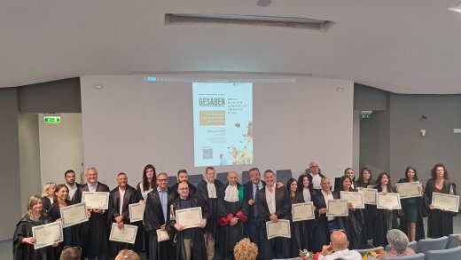Consegna delle pergamene master GESABEN Uniss_foto di gruppo