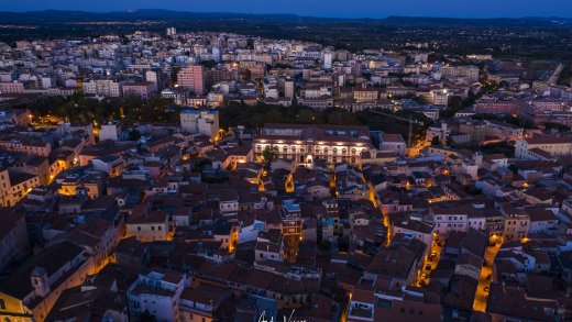 Palazzo dell'università e panorama parziale della città di Sassari, foto Antonio Varcasia