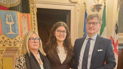 Cerimonia Premio Ballabio 2025_ Michela Bonzi, Giulia Soggia e Massimo Ballabio