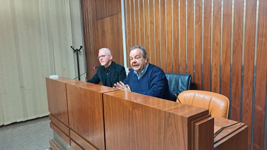 Conferenza stampa Giornate orientamento 2026_da sx Antonio Varcasia e Gavino Mariotti