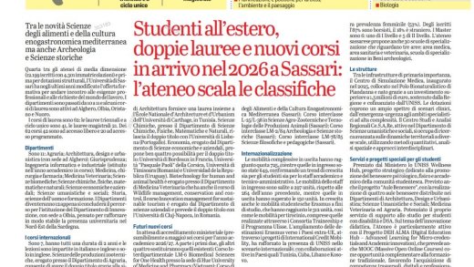 Inserto Unione Sarda_Speciale Guida Università_2026
