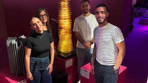 Janas_i protagonisti: studenti Francesco Capula, Agostino Coccoi, Miriam Manca e la docente Katia Gasparini