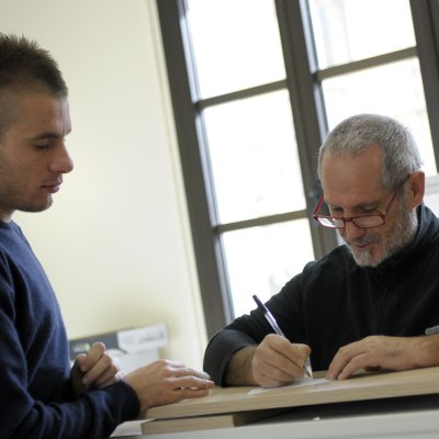 Studente in segreteria