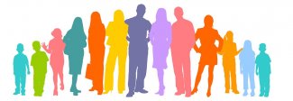 Persone stilizzate colorate