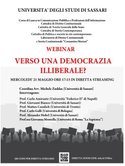 locandina verso una democrazia illiberale_webinar 21 maggio 2025