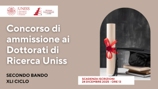 secondo bando per l'ammissione al 41° ciclo di dottorato