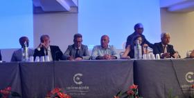 Il Rettore Uniss Massimo Carpinelli alla presentazione del progetto ET al Sigrav 2018 (Pula) Il Rettore Uniss Massimo Carpinelli alla presentazione del progetto ET al Sigrav 2018 (Pula)