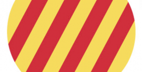 foto bandiera catalana Bandiera catalana con strisce gialle e rosse