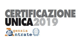 Certificazione Unica 2019 certificazione unica