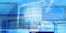 Foto incontro rete Kentos Numeri binari computer schermi