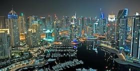 Tirocini Expo 2020 Dubai Dubai vista notturna grattacieli