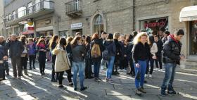 Il primo flash mob riparativo_Tempio Pausania 23 novembre 2016_Università di Sassari Il primo flash mob riparativo_Tempio Pausania 23 novembre 2016_Università di Sassari