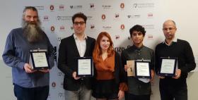 Vincitori concorso Fiorenzo Serra 2018_Davor Boric, Nicola Marongiu e Cinzia Carrus, Oscar Galeote, Omar Mouldoira Vincitori concorso Fiorenzo Serra 2018_Davor Boric, Nicola Marongiu e Cinzia Carrus, Oscar Galeote, Omar Mouldoira