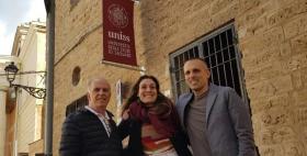 Il professor Guerrini, la dottoranda Ludmila Roder e il professor Gian Franco Capra.