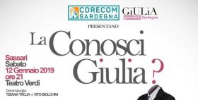 Spettacolo La conosci Giulia con il patrocinio dell'Università di Sassari Spettacolo La conosci Giulia con il patrocinio dell'Università di Sassari