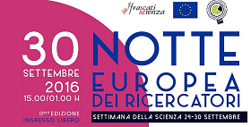 Banner Notte europea ricercatori 2016 Banner Notte europea ricercatori 2016