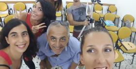 Sono studente anch'io: Claudia Porcu e gli altri attori del video Sono studente anch'io: Claudia Porcu e gli altri attori del video