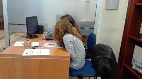 Ragazzi in alternanza scuola lavoro all'ufficio orientamento UNISS Ragazzi in alternanza scuola lavoro all'ufficio orientamento UNISS