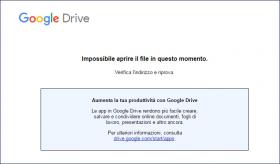 Errore accesso ai moduli google Errore accesso ai moduli google