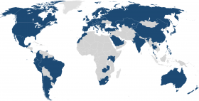 Mappa Eduroam in Europa Mappa distribuzione servizio Eduroam in Europa
