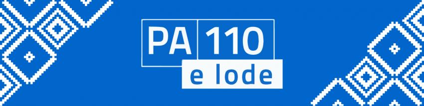Banner grafico PA 110 e Lode Banner grafico PA 110 e Lode