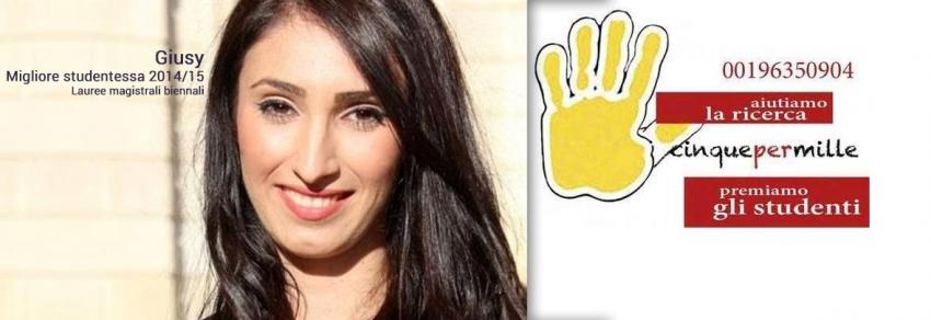 Giusy, migliore studentessa 2014/2015